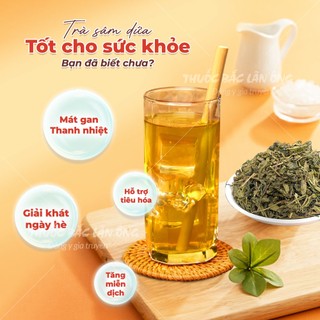 Trà sâm dứa, vị ngọt dịu, đậm vị trà, hương sâm dứa, thanh mát, giải khát, phù hợp mọi lứa tuổi