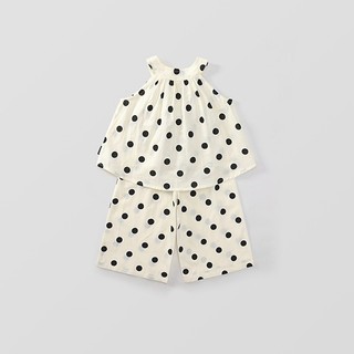 Set Bộ Bé Gái, Đồ Bộ Bé Gái Thiết Kế Áo Cổ Yếm Quần Ống Suông Chất Liệu Cotton Mềm Mại