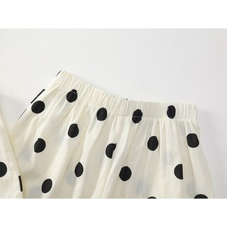 Set Bộ Bé Gái, Đồ Bộ Bé Gái Thiết Kế Áo Cổ Yếm Quần Ống Suông Chất Liệu Cotton Mềm Mại