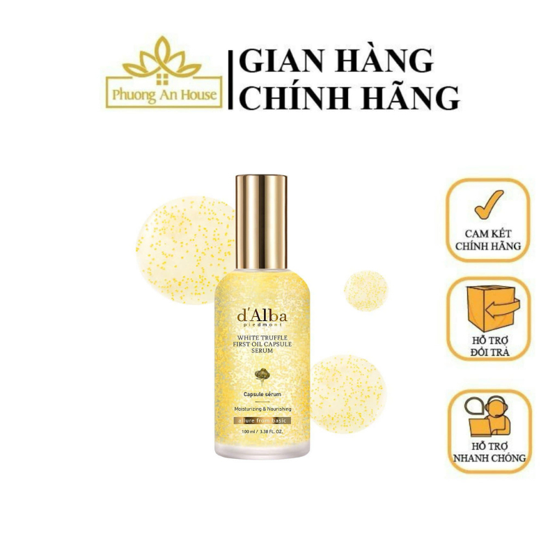 Tinh chất viên nang dưỡng ẩm d'Alba Vita Toning Capsule Serum 100ml - Phương An House