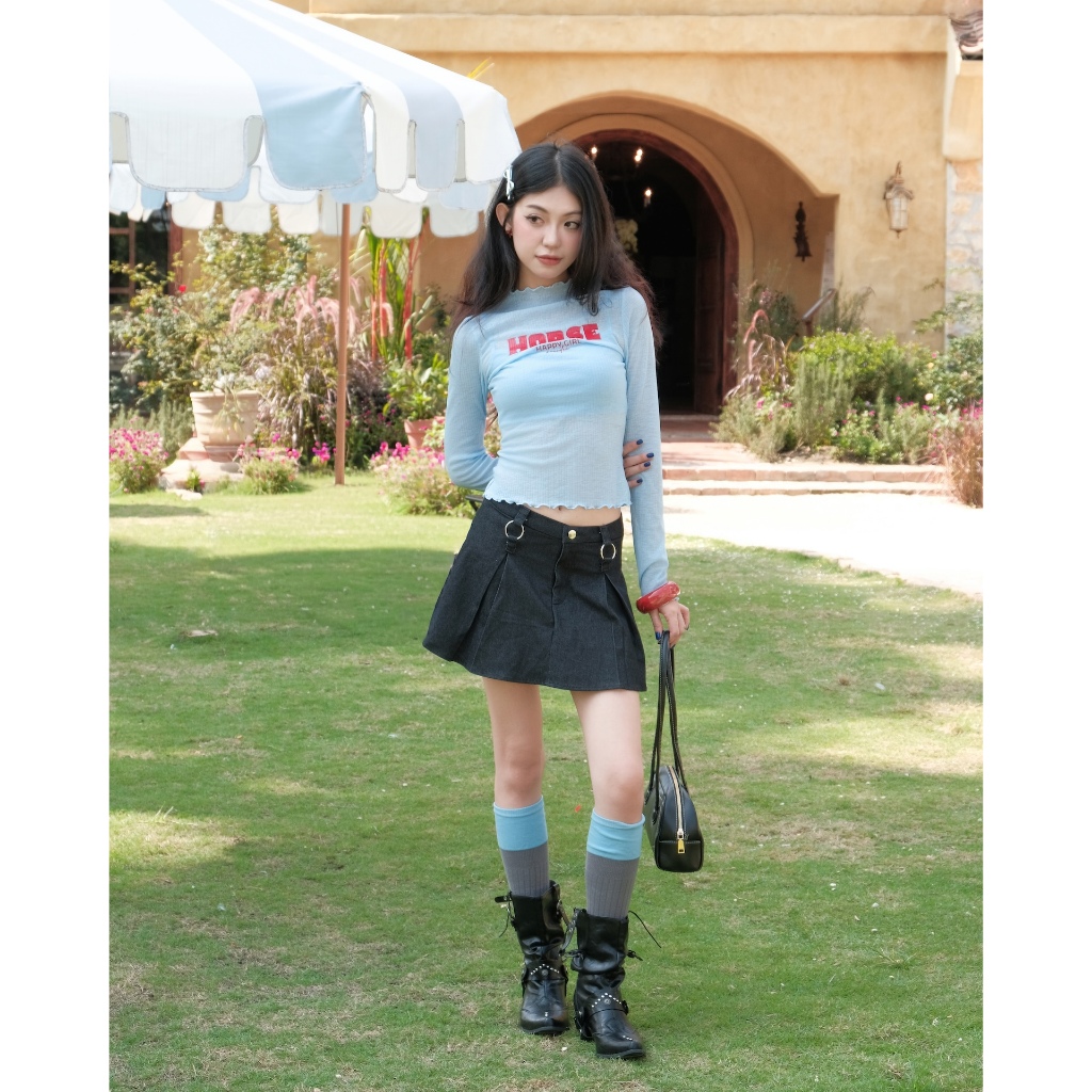 Chân Váy Nữ INVER SKIRT Chất Denim Năng Động Mùa Hè SECODEE