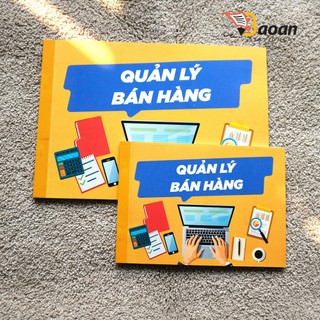 Sổ tay bán hàng cơ bảng in 2 mặt 100 trang, giúp quản lý bán hàng hiệu quả (2 loại, 1 kích cỡ A4) ++++