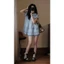 Áo Váy Babydoll Hari Cổ Sen 2 Lớp Form Rộng Gấu Viền Bèo Bo Chun