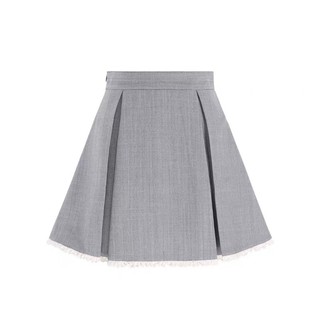 Set đồ nữ tiểu thư cổ bèo ren + chân váy xếp ly ngắn, style Hàn Quốc HB.Studio S101