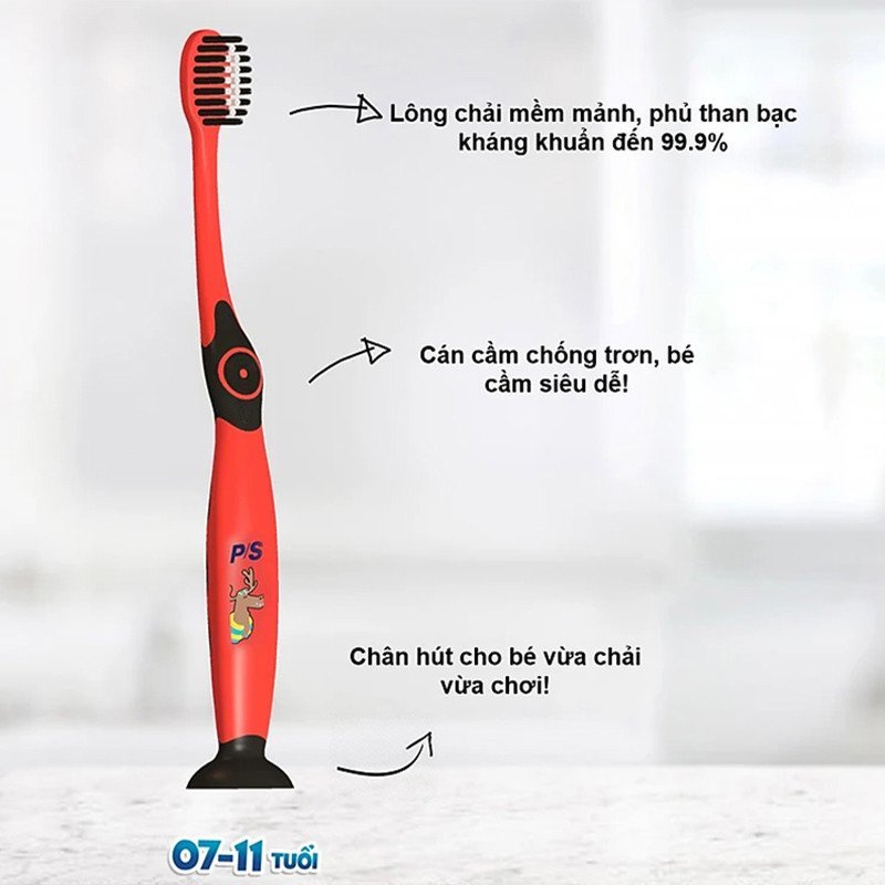 Bàn Chải Đánh Răng PS Cho Bé 2-6 Tuổi/ 7-11 tuổi Hoalinhshop