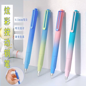 Bút Máy Bấm Ngòi F06 Ngòi EF 0.38mm, Mực Không Xóa - Dùng Cho Học Sinh Tiểu Học 1-5 Viết Êm Trơn.