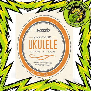 【Japan Quality】D'Addario Pro-Arté Custom Extruded Nylon Baritone EJ65B Ukulele Strings (Official Japanese Product)