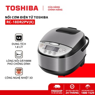 Nồi cơm điện tử Toshiba 1.8 lít RC-18DR2PV(K) chính hãng trưng bày mới 99% -bảo hành 12 tháng