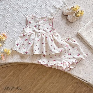 [8-26kg] Set Bộ Hè Sát Nách Chất Đũi Hàn Mềm Mát Cho Bé Gái Ở Nhà, Đi Học, Đi Chơi,....