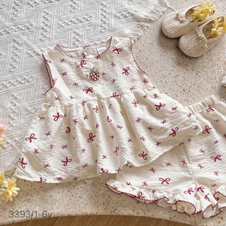 [8-26kg] Set Bộ Hè Sát Nách Chất Đũi Hàn Mềm Mát Cho Bé Gái Ở Nhà, Đi Học, Đi Chơi,....