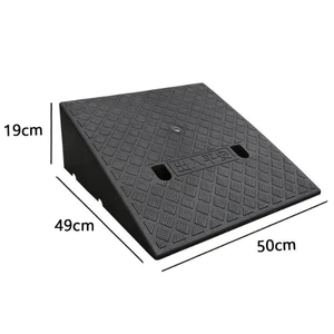 Cao 19cm- ĐEN (50x49x19) Dốc bục lên xuống, bậc cầu dắt xe ô tô, xe máy, cầu dắt xe, bục lên xuống xe, có lỗ chờ bắt ốc