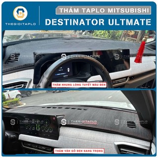 [Mitsubishi Destinator Ultimate] TThảm taplo oto da Nano Blockers UV, 3D Flare, Nhung lông tuyết viền Ziczac chống cong