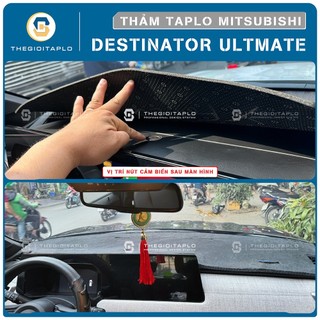 [Mitsubishi Destinator Ultimate] TThảm taplo oto da Nano Blockers UV, 3D Flare, Nhung lông tuyết viền Ziczac chống cong