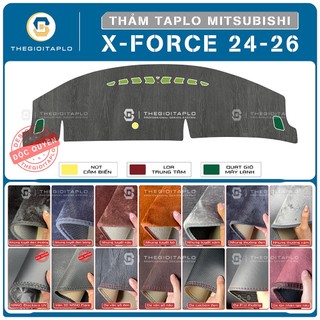 [Mitsubishi XFORCE 2024-2026] Thảm taplo oto da Nano Blockers UV, 3D Flare, Nhung lông tuyết viền Ziczac chống cong vênh