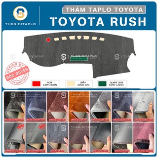 [Toyota Rush 2018-2026] Thảm taplo oto da Nano Blockers UV, 3D Flare, Nhung lông tuyết viền Ziczac chống cong vênh