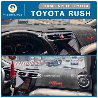 [Toyota Rush 2018-2026] Thảm taplo oto da Nano Blockers UV, 3D Flare, Nhung lông tuyết viền Ziczac chống cong vênh