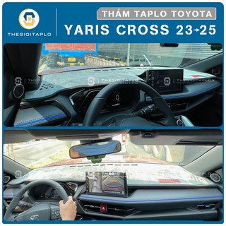 [Toyota Yaris Cross 2023-2026] Thảm taplo oto da Nano Blockers UV,3D Flare,Nhung lông tuyết viền Ziczac chống cong vênh