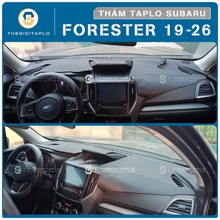 [Subaru Forester 2019-2026] Thảm taplo oto da Nano Blockers UV, 3D Flare, Nhung lông tuyết viền Ziczac chống cong vênh