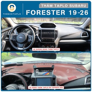 [Subaru Forester 2019-2026] Thảm taplo oto da Nano Blockers UV, 3D Flare, Nhung lông tuyết viền Ziczac chống cong vênh
