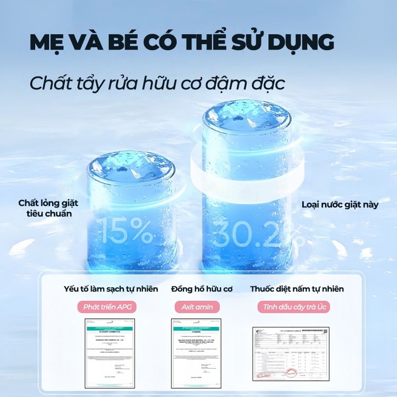 Nước giặt đồ chips pH balance nano bạc, kháng khuẩn, dịu nhẹ với làn da 280ml