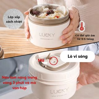 Hộp Đựng Cơm Giữ Nhiệt 3 Tầng, 4 Tầng Hộp Cơm Trưa Văn Phòng Cách Nhiệt Bằng Thép Không Gỉ 304