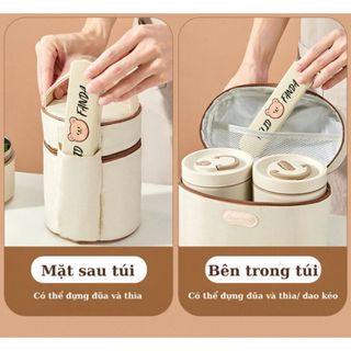 Hộp Đựng Cơm Giữ Nhiệt 3 Tầng, 4 Tầng Hộp Cơm Trưa Văn Phòng Cách Nhiệt Bằng Thép Không Gỉ 304