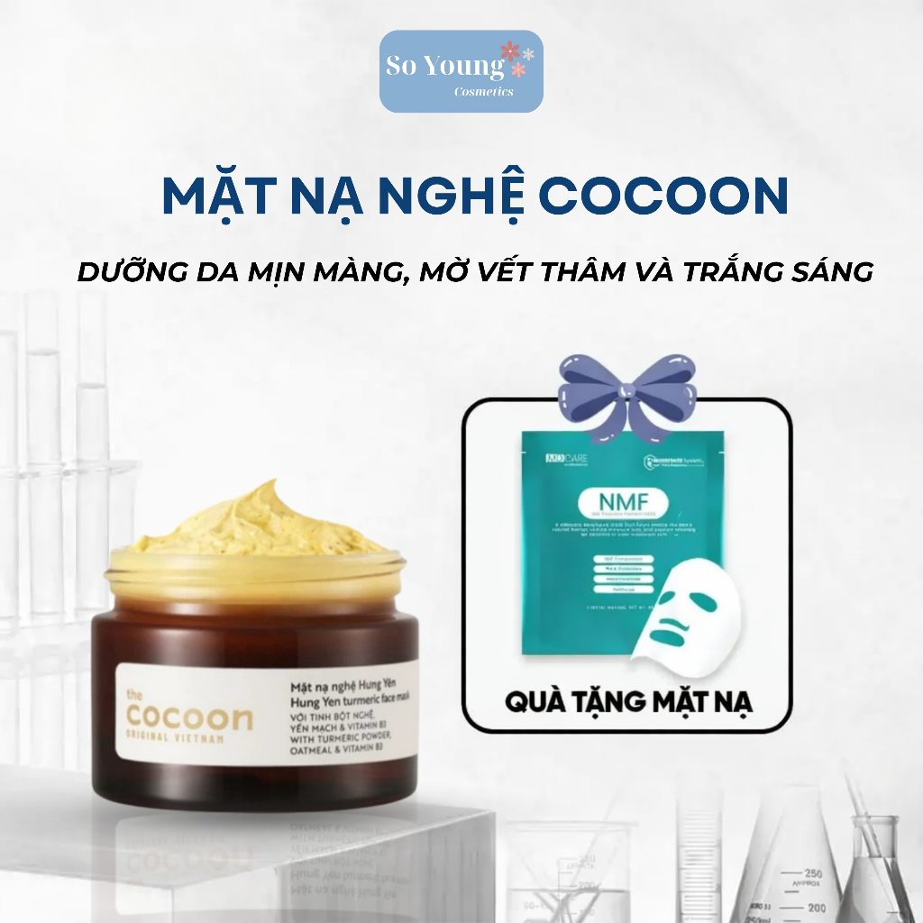Mặt Nạ Cocoon: Mask Bí Đao , Mask Nghệ Sáng Da, Mờ Vết Thâm 30ml ...