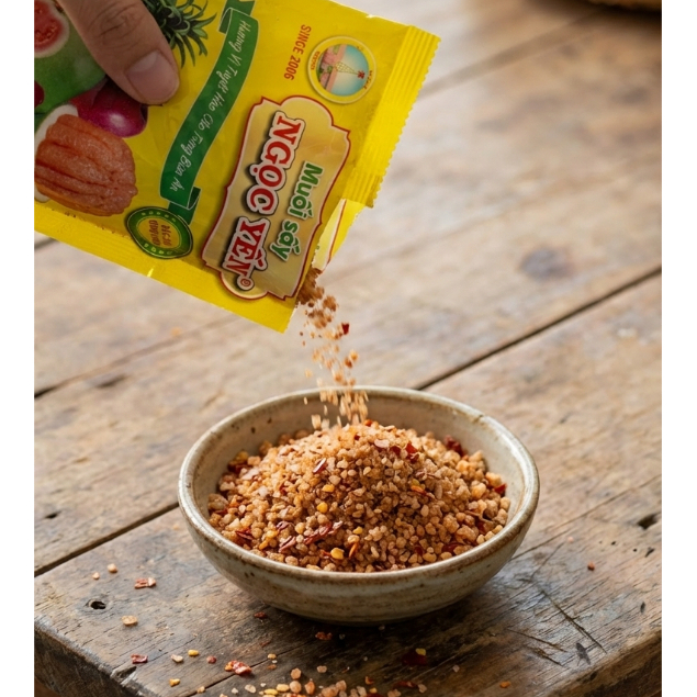 Muối Sấy Ăn Trái Cây Ngọc Yến 100g – Mặn Mà, Vừa Miệng