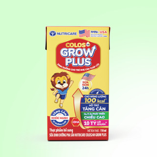 Sữa Bột Pha Sẵn Nutricare Colos24h Grow Plus & ColosCare 24h Cao Lớn Miễn Dịch (110ml/180ml)