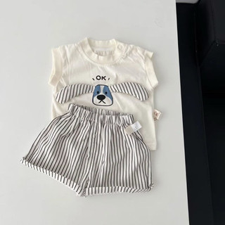 Set bộ cộc tay chú chó đáng yêu cho bé
