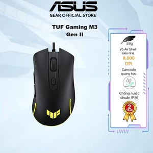 Chuột game có dây ASUS TUF GAMING M3 GEN II, 8000Dpi, chống bụi nước IP56