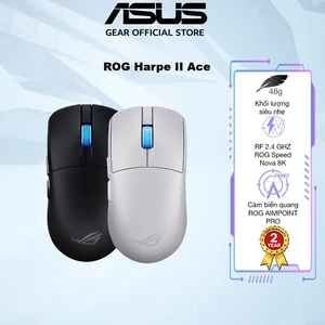 Chuột game không dây Asus ROG Harpe II Ace,Thiết kế nhẹ 48g, Công nghệ không dây ROG SpeedNova 8k