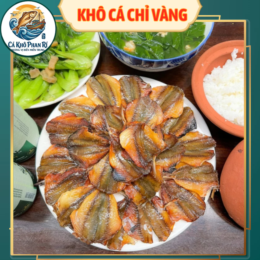 1kg Khô cá chỉ vàng loại ngon - Hàng Việt Nam chất lượng cao, đặc sản làm quả tặng biếu gửi đi xa -
