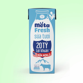 THÙNG 48 hộp Sữa Tươi Meta Fresh Nutricare Lợi Khuẩn & Sữa Non Ít Đường Hộp 110ml 180ml