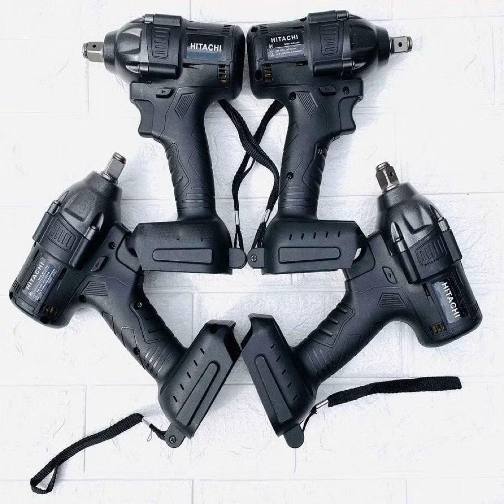 thân siết bulong HITACHI đầu đen cao cấp - Động cơ lõi đồng không chổi than - Chân pin phổ thông 4cm