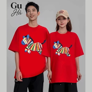 Áo thun Unisex cho Nam Nữ, Trẻ Em và Gia Đình in hình CON NGỰA, chất đẹp, mềm mịn, dày dặn - Gu Hà I H96