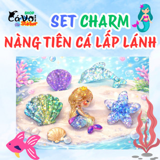Set Charm Nàng Tiên Cá Đại Dương Lấp Lánh