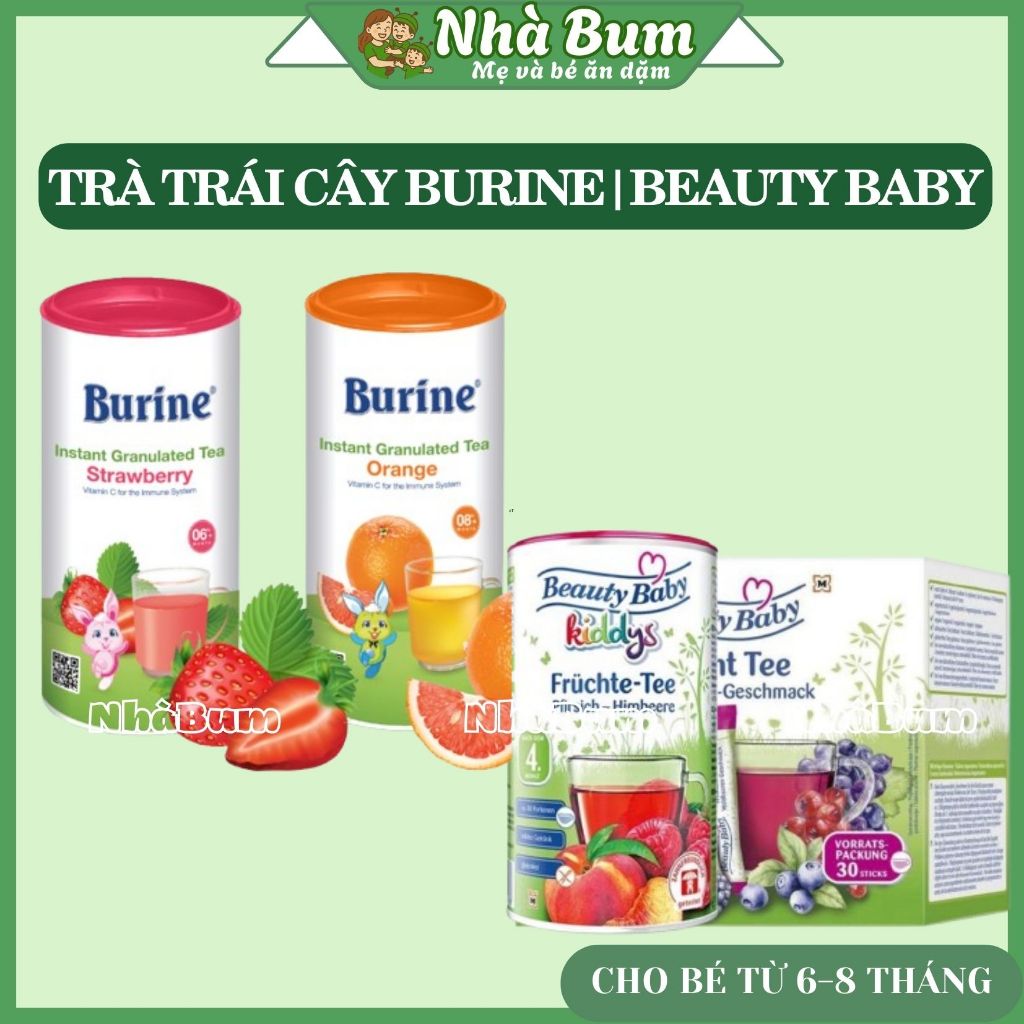 (Date 11/2027) Trà cốm trái cây hoa quả Burine/ Beauty Baby Đức cho bé ...