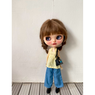 Set áo dây quần jean size búp bê blythe