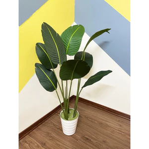 Cây chuối giả - cây giả 1m2 decor - cây chuối dẻ quạt