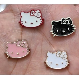 Set Charm Đầu mèo Hello Kitty 4 Màu Dễ Thương