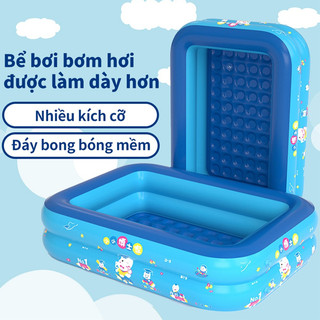 BỂ BƠI CHO BÉ, PHAO BƠI GIA ĐÌNH 2M1 3 TẦNG, 1M8 3 TÀNG, 1M5 3 TẦNG, 1M3 3 TẦNG XANH