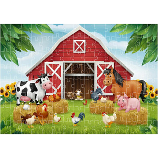 COMBO SỈ 5 tranh ghép A4 20 mảnh; 40 mảnh; 80 mảnh Vật nuôi cute TooYoo TG0004