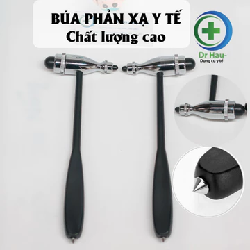 Búa phản xạ chất lượng cao, búa gõ khám phản xạ gân xương, thần kinh, cảm giác, thiết kế đầu tròn hỗ trợ khám lâm sàng.