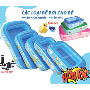 BỂ BƠI CHO BÉ, PHAO BƠI GIA ĐÌNH 2M1 3 TẦNG, 1M8 3 TÀNG, 1M5 3 TẦNG, 1M3 3 TẦNG XANH