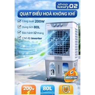 Quạt Điều Hòa Hơi Nước 45L Inverter Lõi Đồng – Làm Mát Nhanh, Tiết Kiệm Điện, Dùng Cho Phòng Lớn.