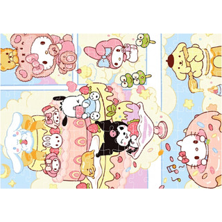 COMBO SỈ 5 tranh ghép A4 20 mảnh; 40 mảnh; 80 mảnh Sanrio TooYoo TG0027