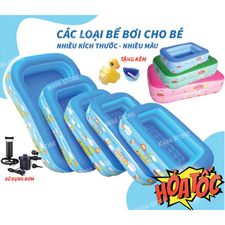 BỂ BƠI CHO BÉ, PHAO BƠI GIA ĐÌNH 2M1 3 TẦNG, 1M8 3 TÀNG, 1M5 3 TẦNG, 1M3 3 TẦNG XANH