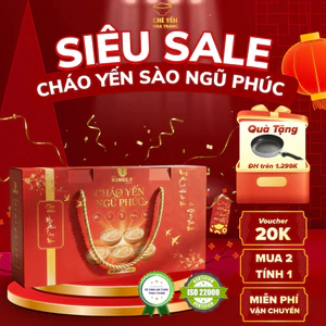 SÚP TỔ YẾN ĂN LIỀN HẢI SẢN YẾN SÀO CAO CẤP 100% SỢI YẾN THẬT