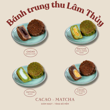 Bánh trung thu matcha cacao 85gr Lâm Thủy